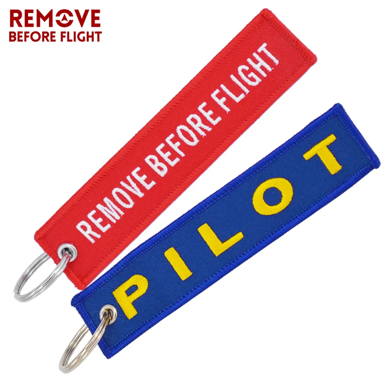 1 PC Remove Before Flight Key Chain 1PC Pilot Embroidery Keychain for Aviation Gifts Key Fob Chaveiro Key Tag for Motorcycle Car (9)