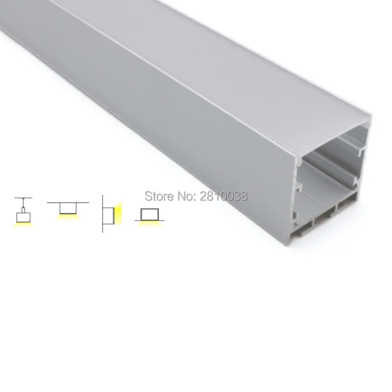 Us 372 73 9 Off 10 X 2m Sets Lot Square Type Aluminium Led Channel Extrusions And New Arrival Led Profile For Recessed Wall Ceiling Lights In Led