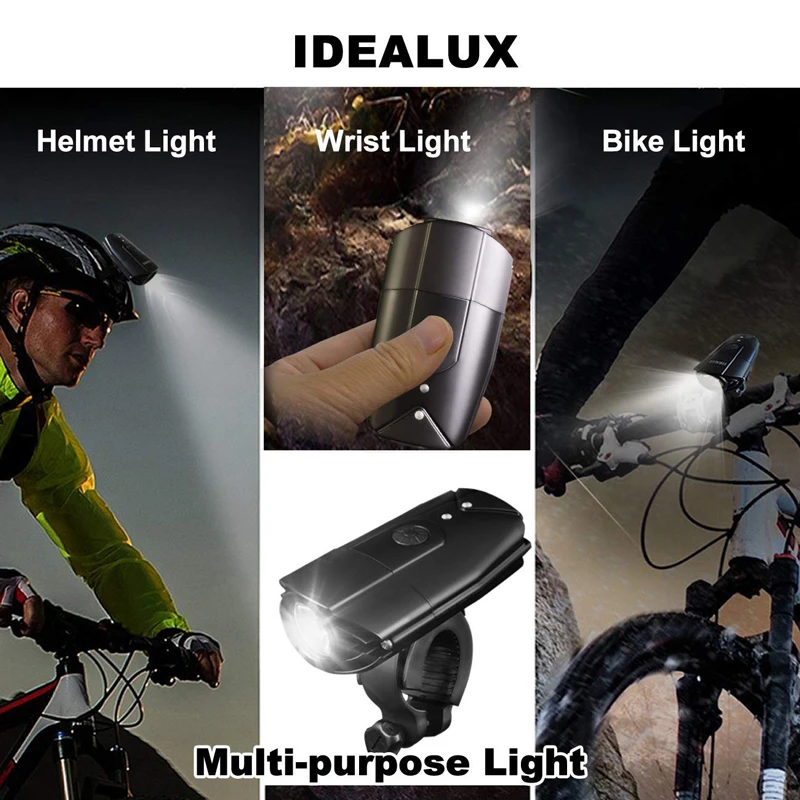 Sale USB Rechargeable Bike lights Super Bright Cycling Front Light Waterproof MTB Bike Headlight with 3 Lighting Modes 9