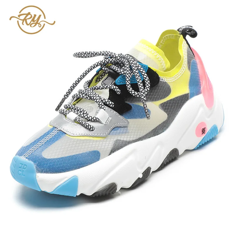 

RY-relaa mesh women's shoes summer new 2019 fashion wild sports tide shoes running color matching women's shoes summer