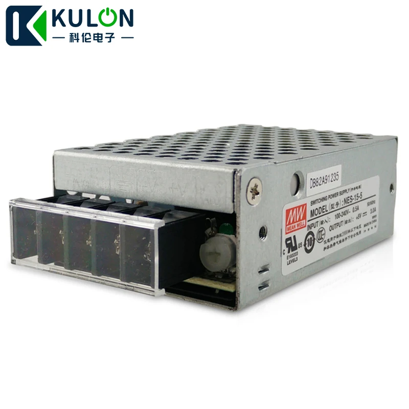 

Original MEAN WELL NES-15-5 Single Output 15w 5v 3a Meanwell Power Supply NES-15 CE UL