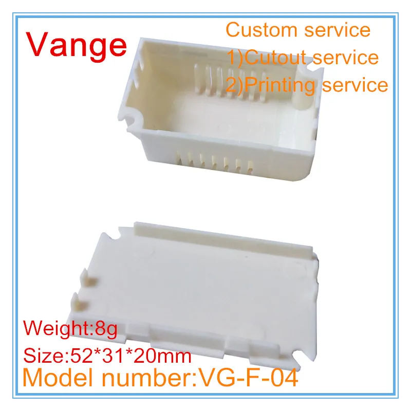10 шт./партия, литой пластик IP54, огнеупорный ПК, пластиковый корпус для светодиодного драйвера 52*31*20 мм