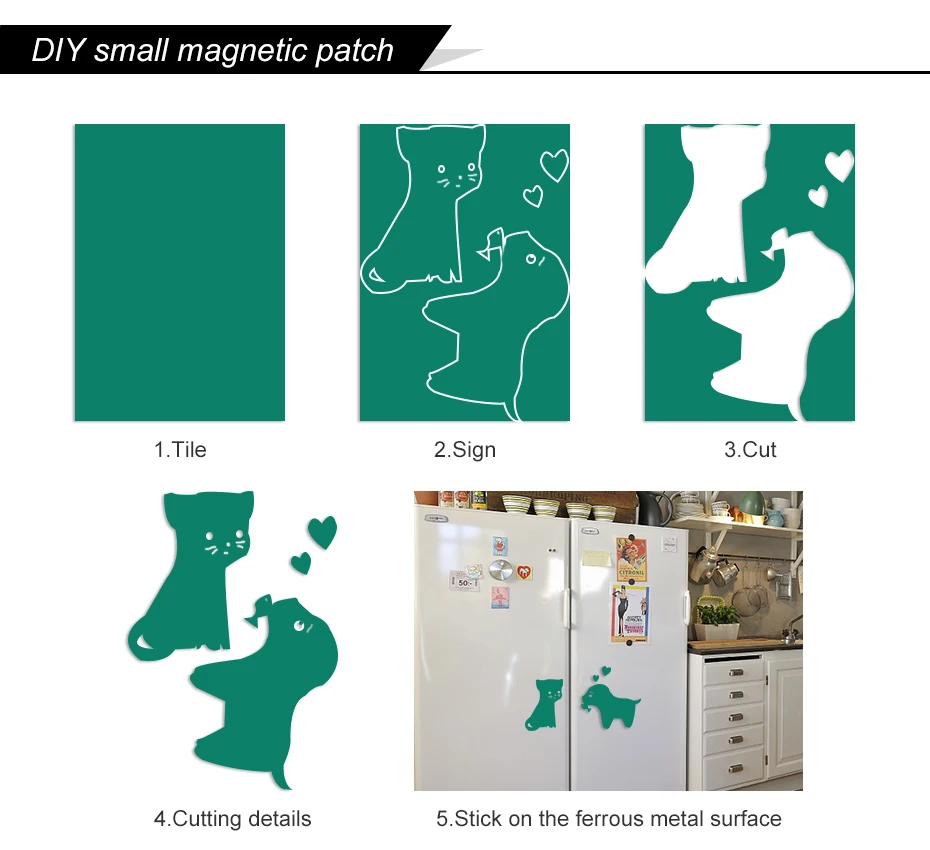 Colorful Fridge Rubber Magnets Soft Magnetic Sheet Labels Home Office School Used For Labels_04