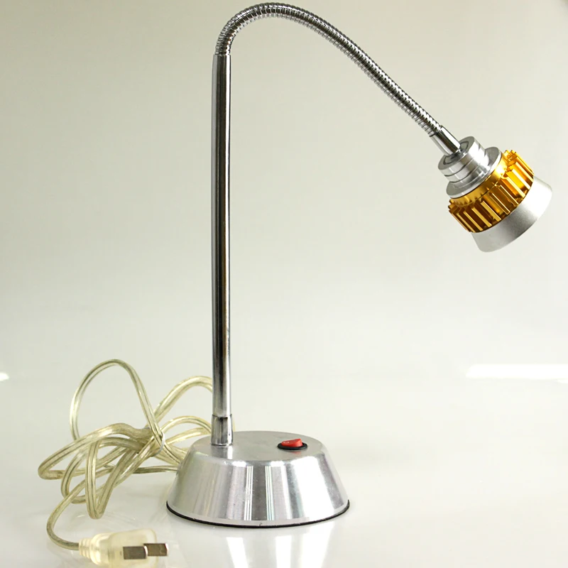 5w flexible led reading light stainless steel desk table lamp desk