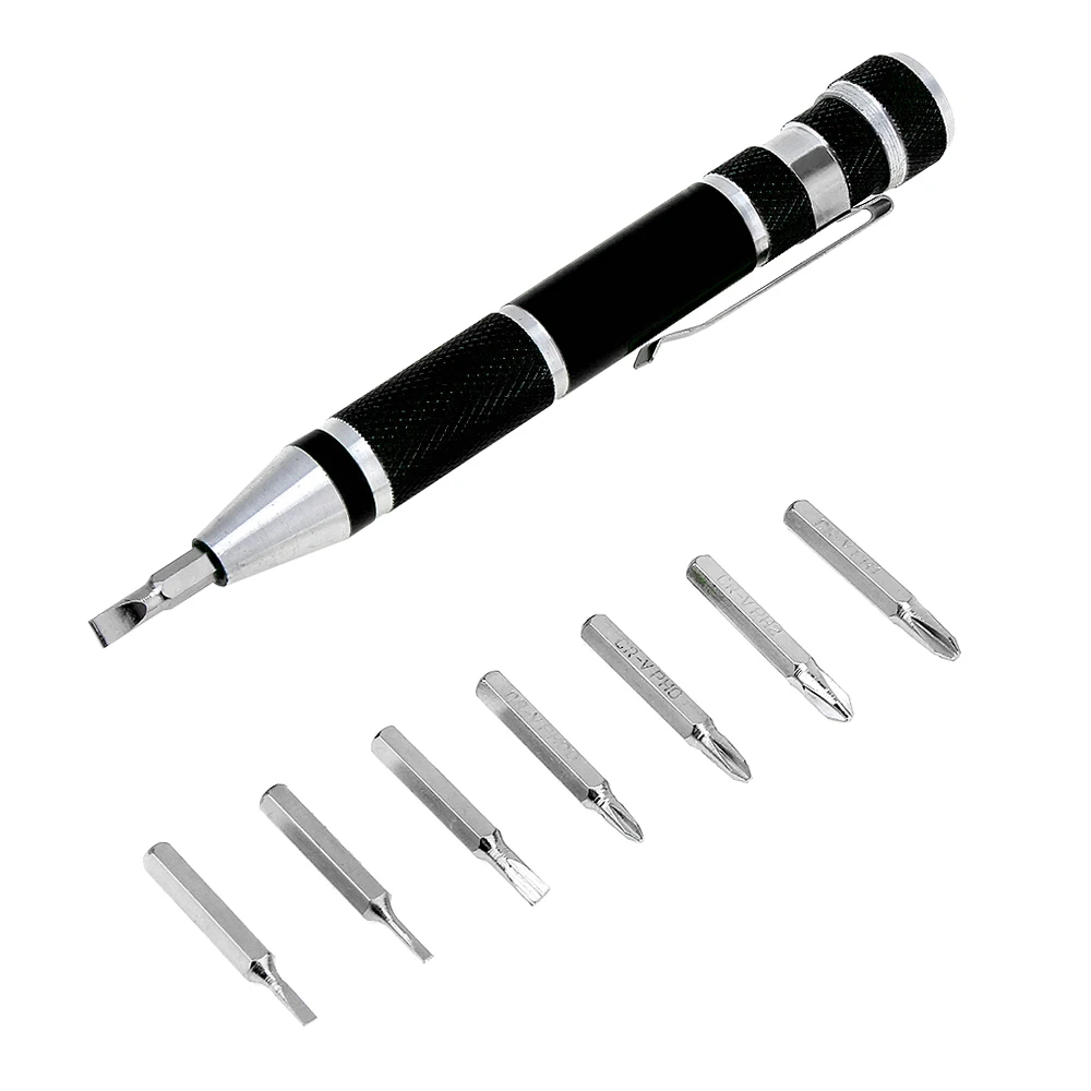 

Sale 8 In 1 Precision Screwdriver Bit Star Repair Tool Kit for Home / Office / Electronics Maintenance