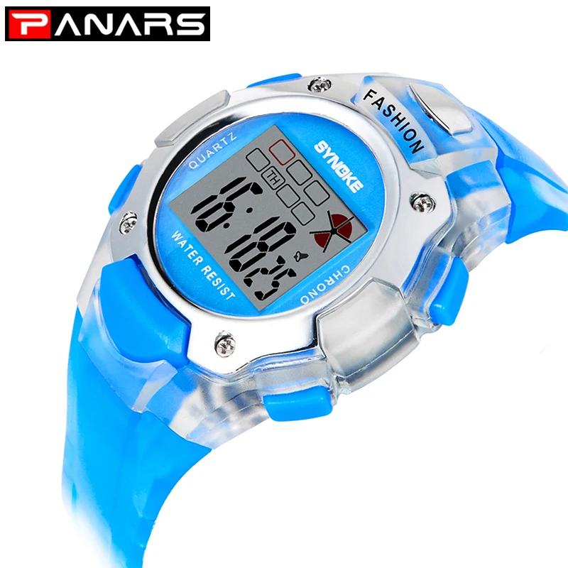 

PANARS Children Watch Boys Waterproof LED Digital Sports Watch Kids Alarm Date relogio infantil menino montre enfant led