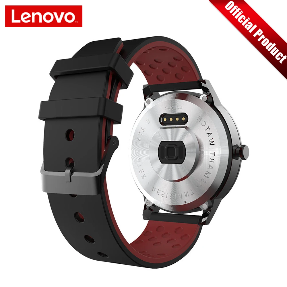Lenovo Smart Watch Watch X Sports Edition BT5.0 Luminous Pointer Smartwatch OLED Screen Double Layer Silicone Strap Wristwatch