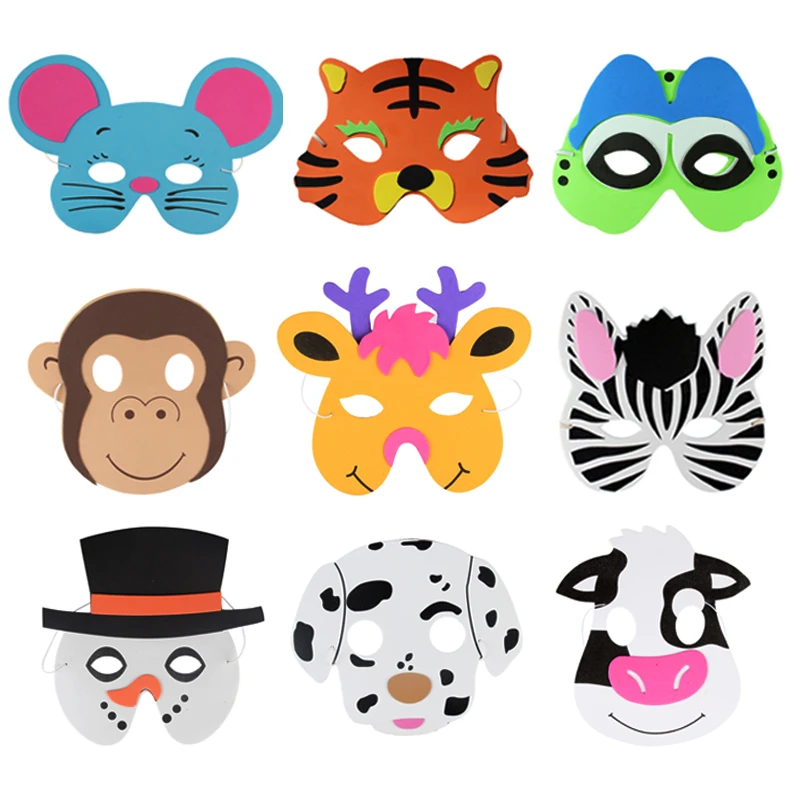 

Free Shipping 1PCS Assorted EVA Foam Animal Masks for Kids Birthday Party Favors Dress Up Costume Zoo Jungle Party Supplies