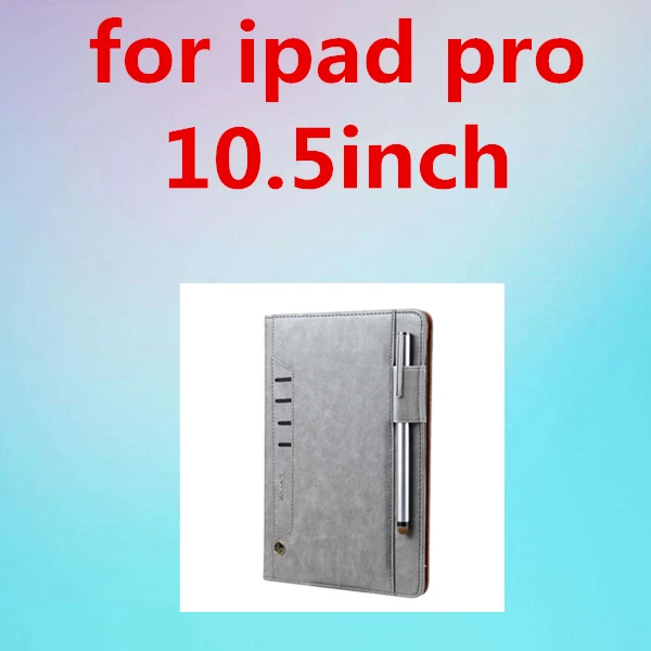 Кожаный чехол для ipad pro 11 дюймов 10,5 ''для ipad Mini 1, 2, 3, 4 для ipad 5 6 7 8 9 воздуха 1 2 pro 9,7 искусственная кожа полностью защищающий чехол - Цвет: 10.5inch Gray