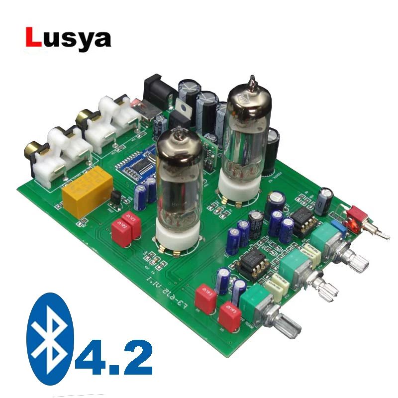 Bluetooth 4.2 6J5 Tube Preamplifier Board Preamp NE5532 Audio Amplifier Board Amplificador with Tone Amp A10-020 Bluetooth 4.2 6J5 Tube Preamplifier Board Preamp NE5532 Audio Amplifier Board Amplificador with Tone Amp A10-020