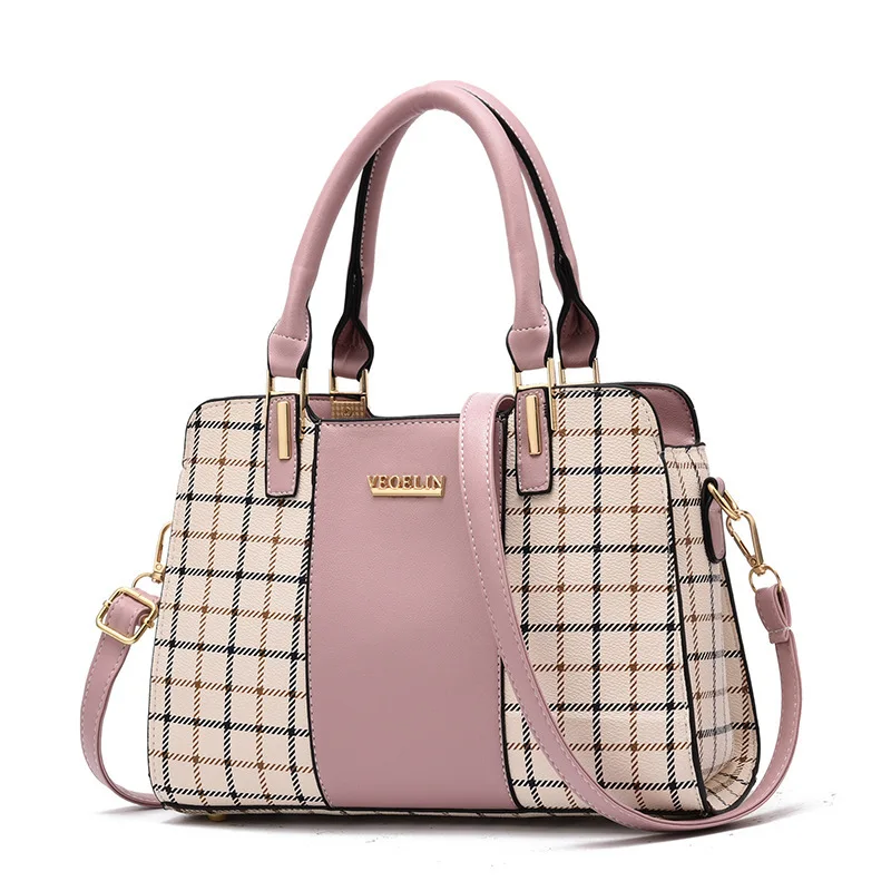 

New Summer Luxury Handbags Women Bags Designer 2019 Fashion Wild Zipper Satchels Bag Ladies Plaid Shoulder Casual Messenger Bags