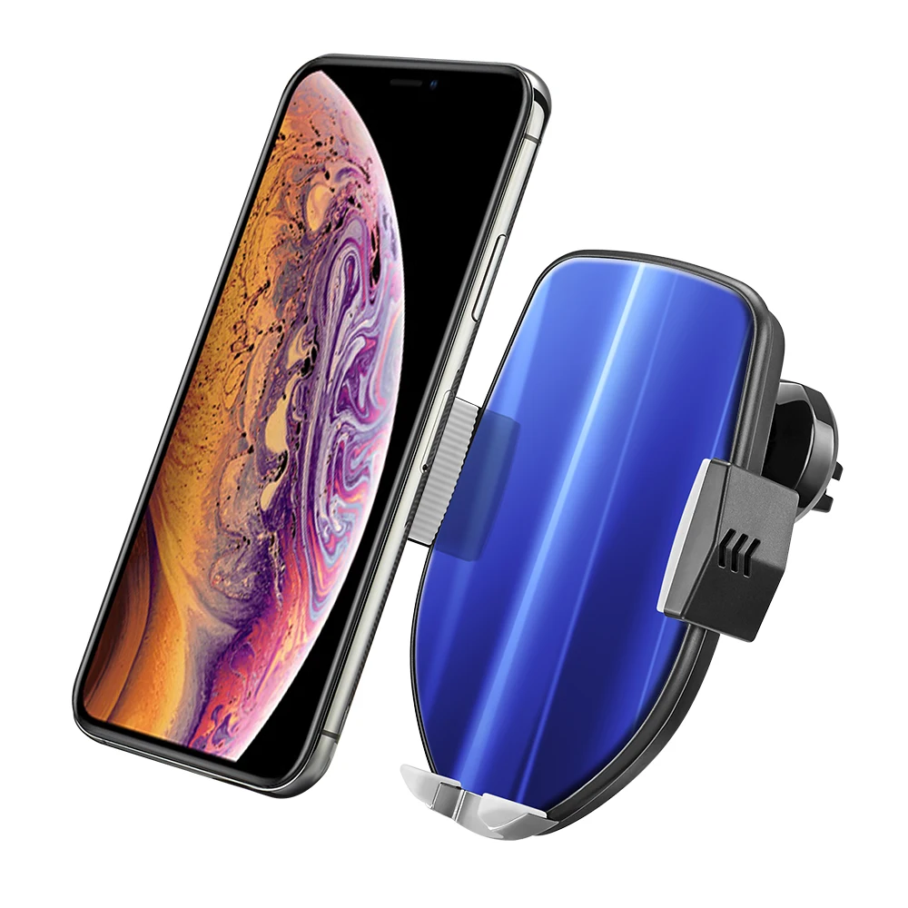 Беспроводная зарядка зарядное устройство беспроводная зарядка Автомобильный держатель телефона автоматический Беспроводной Зарядное устройство для Iphone XS X 8 Plus для samsung S8 S9 Air Vent QI быстрой зарядки pad