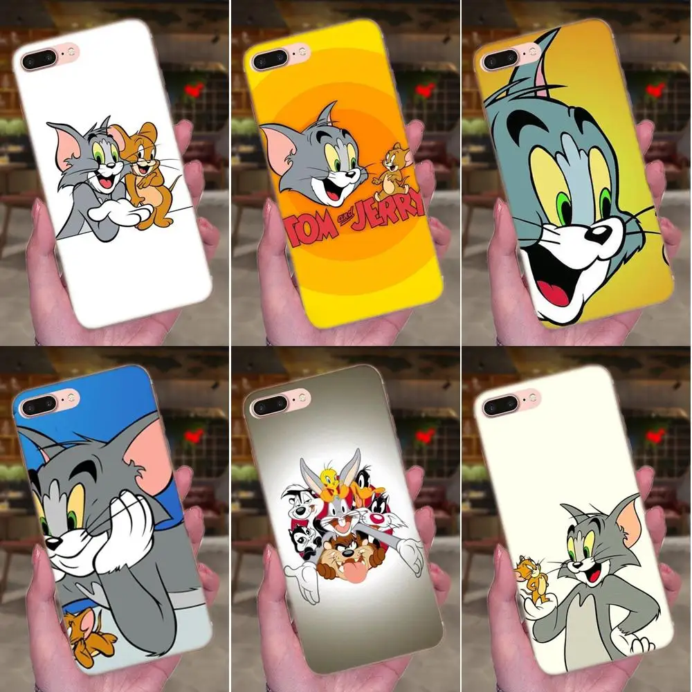 

Soft Pattern Case Cover For Galaxy A3 A5 A7 On5 On7 2015 2016 2017 Grand Alpha G850 Core2 Prime S2 I9082 Tom And Jerry
