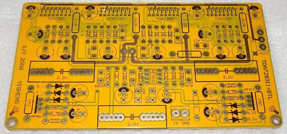 TDA7293 Parallel BTL amp PCB / Mono HIFI amplifier -HL | Электроника