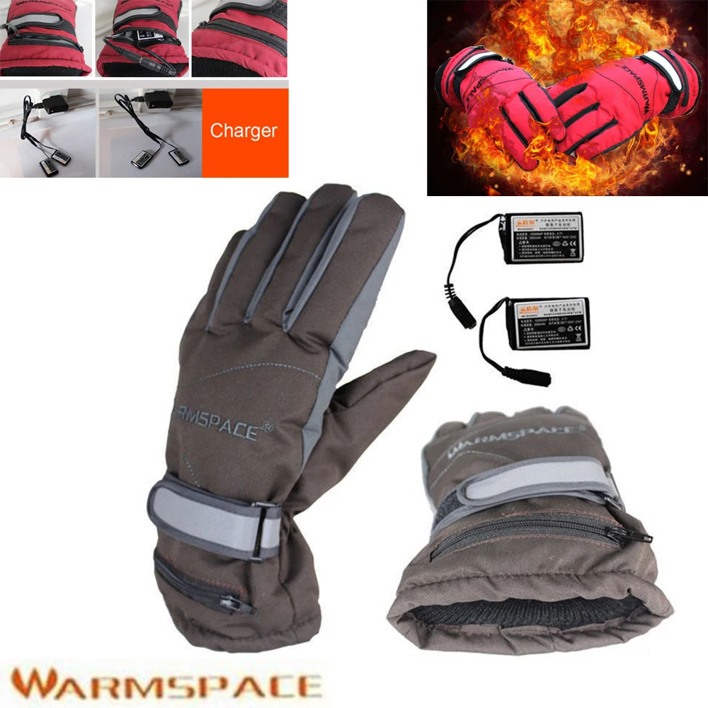 1 Pair 2000mAh Rechargeable Battery Outdoor Electric Heated Winter