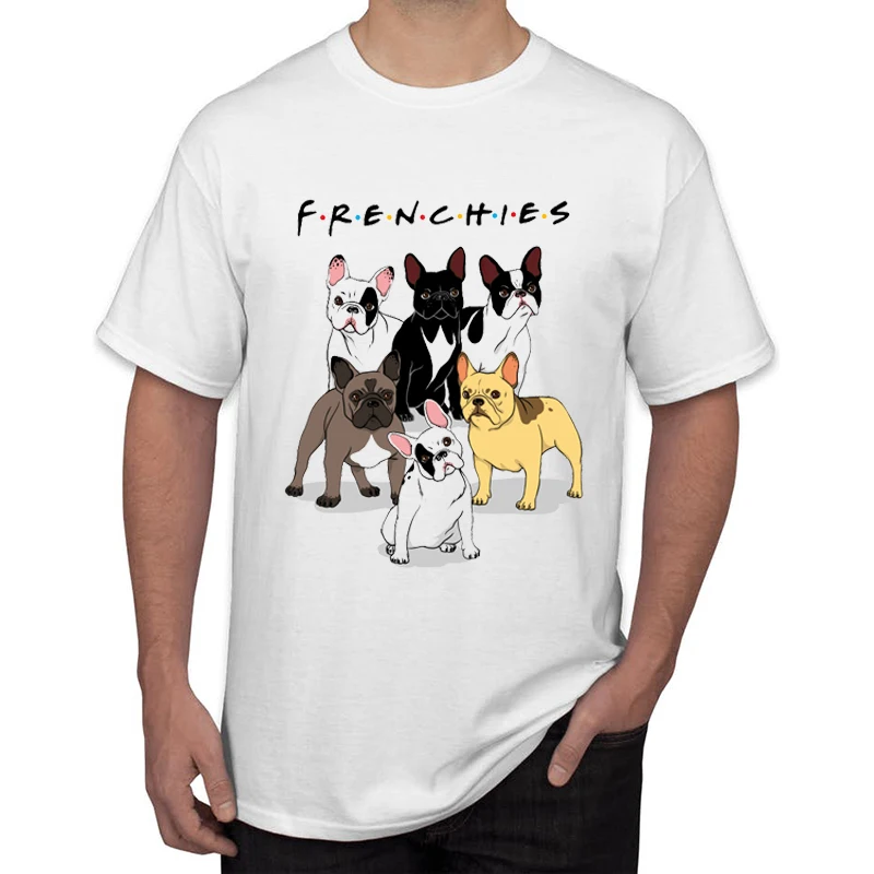 

TEEHUB Hot Sales Hipster Frenchies Print Men T-Shirt Fashion Cuddle Now Frenchies Bulldog Design Tops Short Sleeve O-Neck Tee
