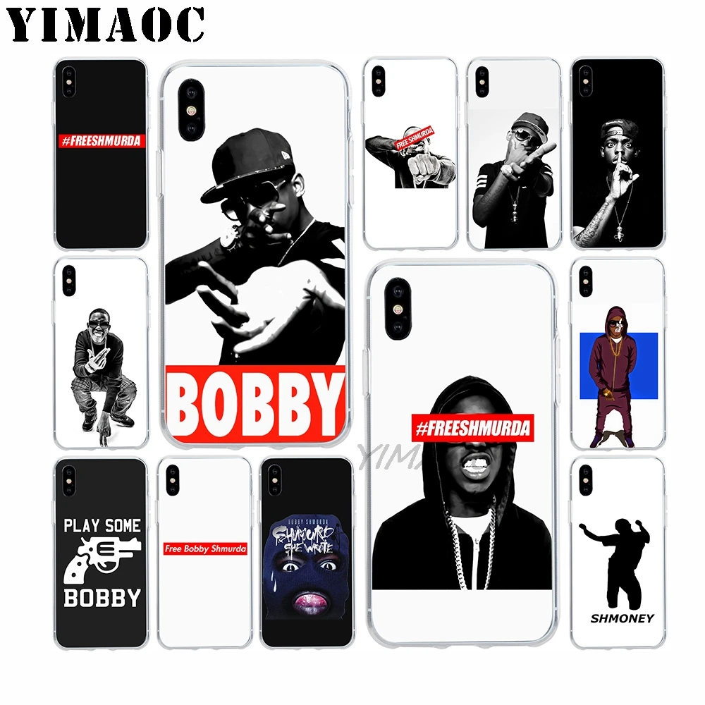 

YIMAOC Bobby Shmurda Rapper Soft TPU Silicone Case for Apple Iphone Xr Xs Max X 10 8 Plus 7 6S 6 Plus SE 5S 5 7Plus 8Plus Cover