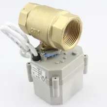 CR2-02/CR3-03/CR5-02 AC/DC9-36V 2 Way Латунь моторизованный шаровой клапан, NPT/BSP Электрический шаровой кран 1-дюймовыечистые этикетки пробки DN25