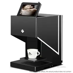 Вытягивание кофе в цветочек автоматический сенсорный цветной экран Кофейня молочный чай напиток печать в цветочек шаблон машины 220 В