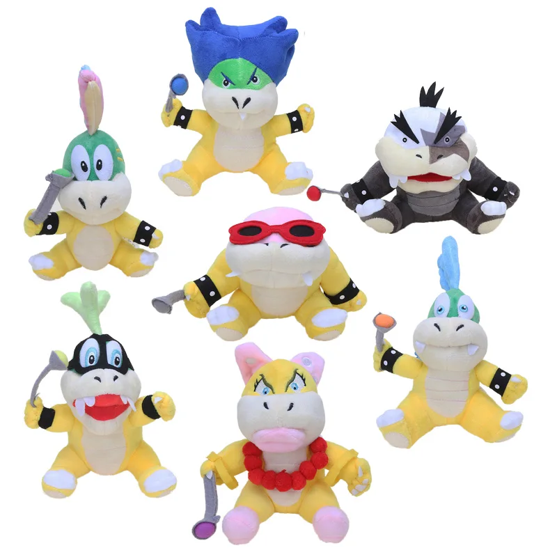 

Super Mario Bros Koopa Plush Toys Bowser Wendy / LARRY / IGGY /Ludwig /Roy / Morton /Lemmy O.Koopa Stuffed Dolls Kid Toys