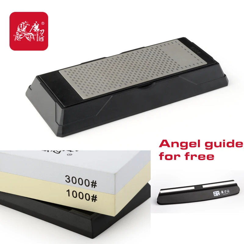 

GRINDER Professional Knife Sharpener Grit Sharpening water stones oilstone whetstone360/600 1000/3000# aiguiseur couteaux TAIDEA