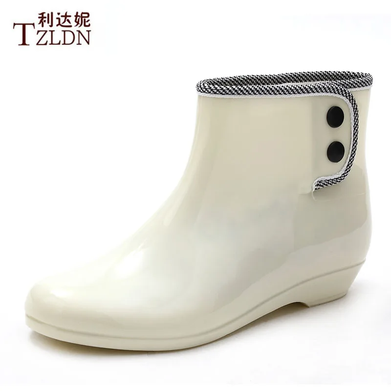 

Jelly women Duantong Martin female boots rubber rain boots water shoes slip ankle rainboots