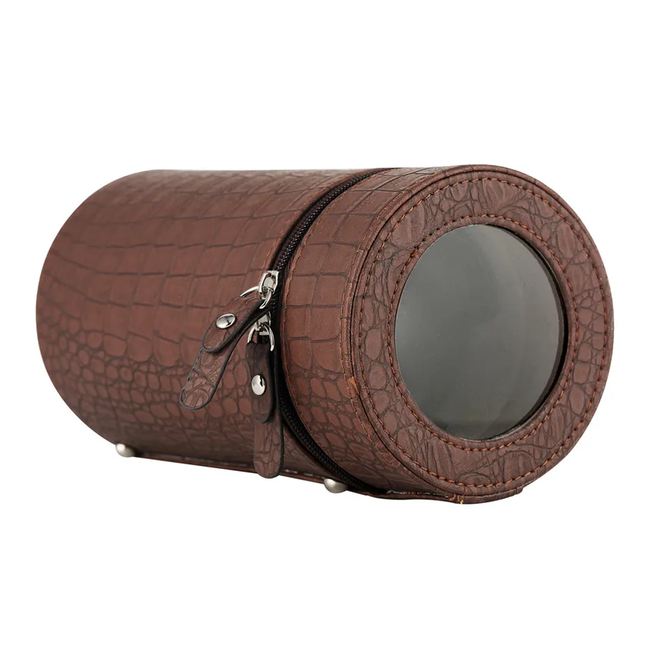 

Brown Watch Winder High Quality 1+0 Winding Box for Automatic Mechanical Watch Motor Boxes Storage Case with Plug