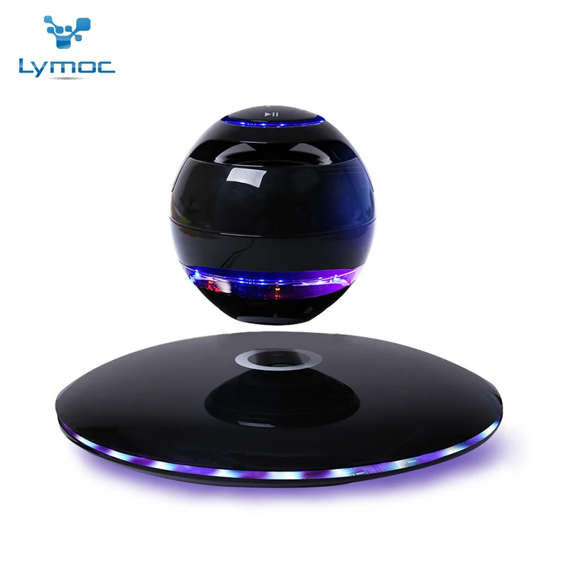 LYMOC Новый Магнитный левитирующий беспроводной Bluetooth динамик Muilt Led свет круглый