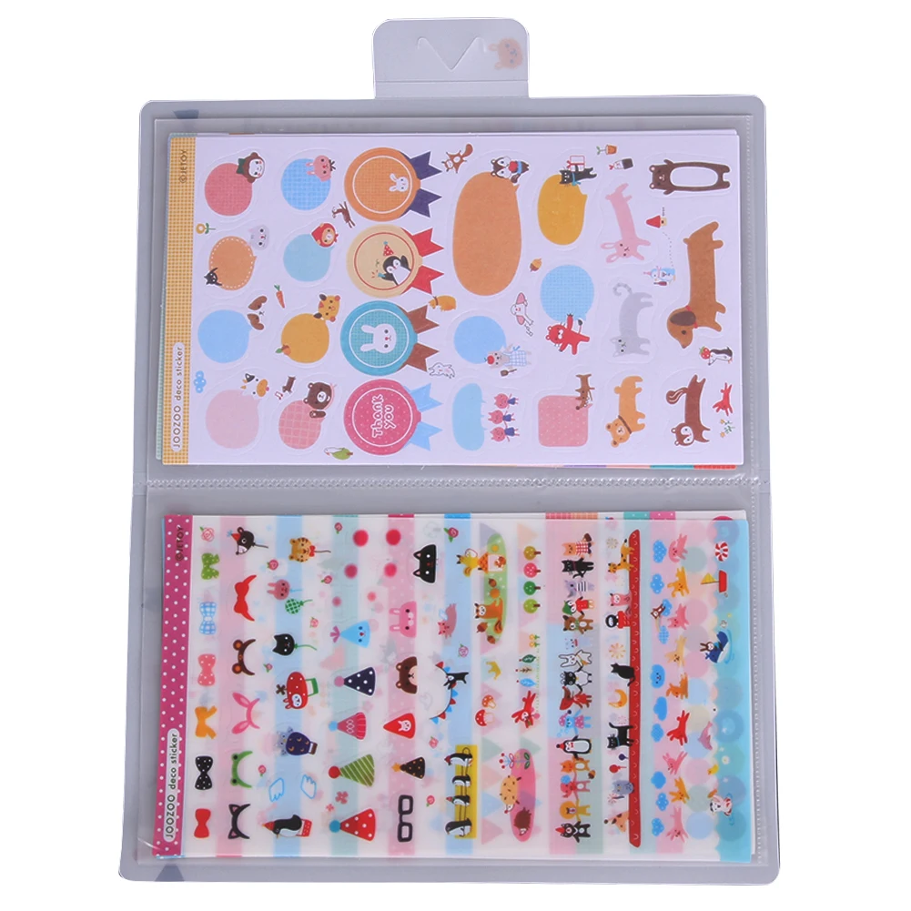 

8Sheets Cute Cartoon DIY Decorative Stickers for Kids Photo Album Decoration Scrapbooking Diary Book Stickers Gift for Child Toy