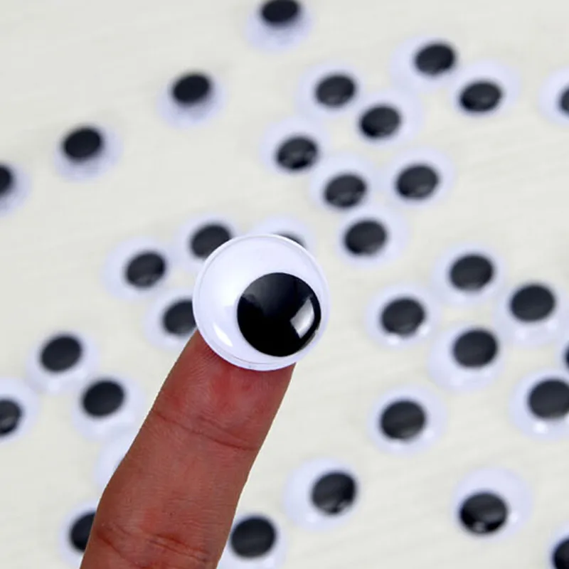 

New Wholesale 100 Pcs Back Stickers Black Joggle Moveable Eyes For Jewelry Making Fashion Scrapbooking Hand Craft 8/12/18mm