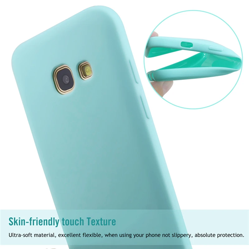 Silicone-Case-For-Samsung-Galaxy-A5-2017-2016-2015-Phone-Bag-Case-Rubber-Matte-Cute-Back