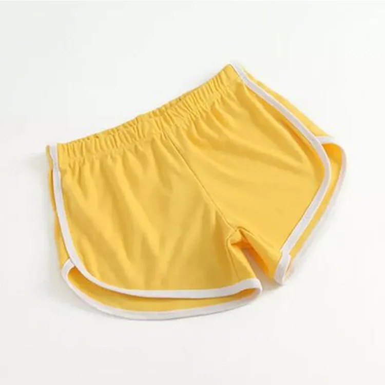 Повседневные летние шорты женские эластичные на талии для отдыха свободные женские шорты корейский стиль черные женские короткие шорты для дома - Цвет: Цвет: желтый
