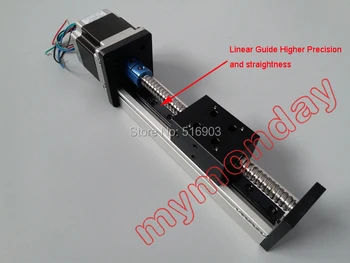 

High Precision CNC SGX 1204 Ballscrew Sliding Table effective stroke 150mm+1pc 57 nema 23 stepper motor XYZ axis Linear motion