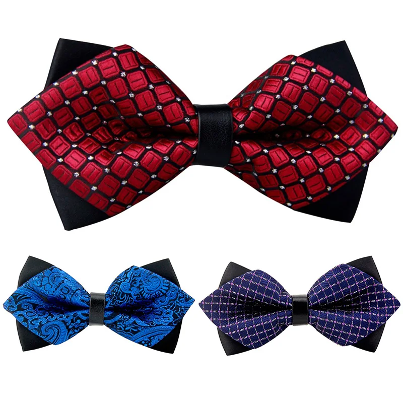 

Mantieqingway Bowknot Bowties For Men Popular Polyester Men's Bowtie Cravats Ties Brand Newest Business Shirts Bow Ties Wedding