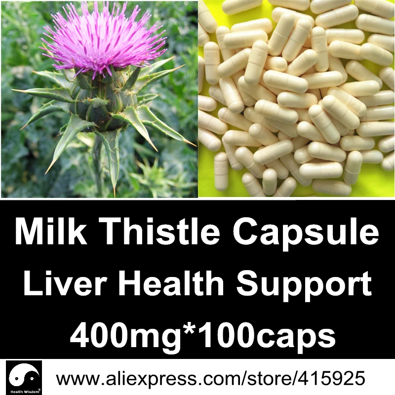 

Milk Thistle Extract Powder Capsules Silybum Marianum Caps Natural Herb Liver Health Care Dietary Supplements Silymarin