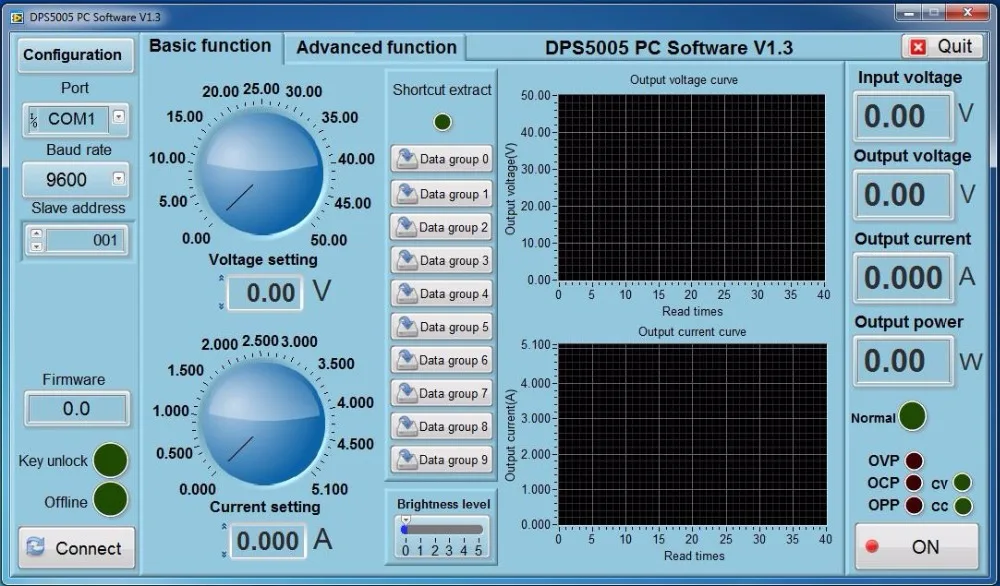 Pygui. Power Supply dps 5005.