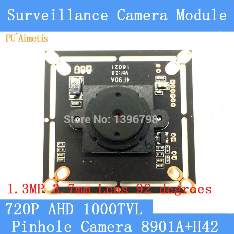 Pu'aimetis 3.7 мм плоского цилиндра Мини Пинхол камера HD 1/4 "датчик изображения CMOS 1000tvl CCTV ночного видения модуль камеры