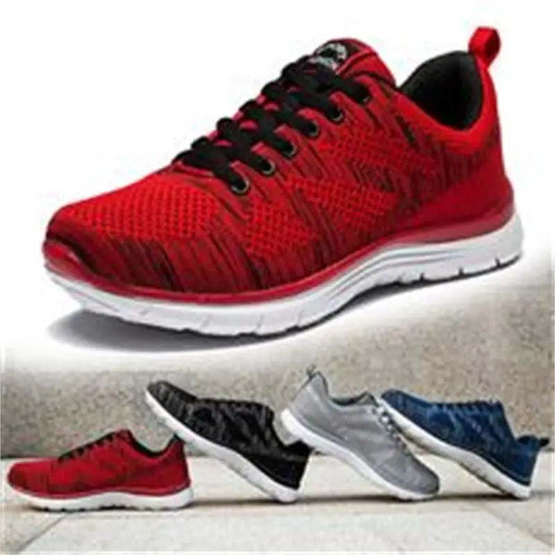 

Hot 2018 Red spring Running Shoes For Men Sneakers New Breathable Men's Athletic Sneakers zapatillas sport shoe men size39-44
