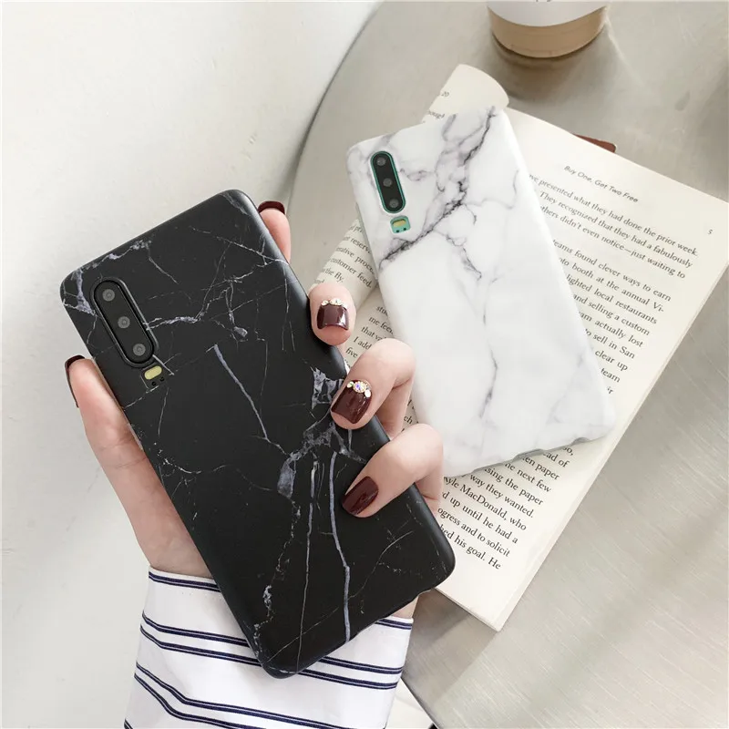 

Marble Painting For Huawei P20 Lite Case For Huawei P30 Pro Mate 20 Nova 3 3i Phone Cases Fashion Silicon Soft Back Cover Capa