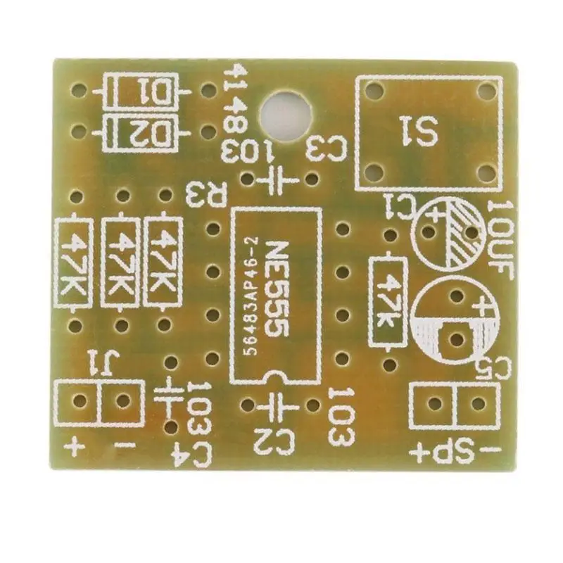 Puerta De Producción Electrónica Suite de timbre Bell hágalo usted mismo Kit NE555 Chip Perfecto ATF