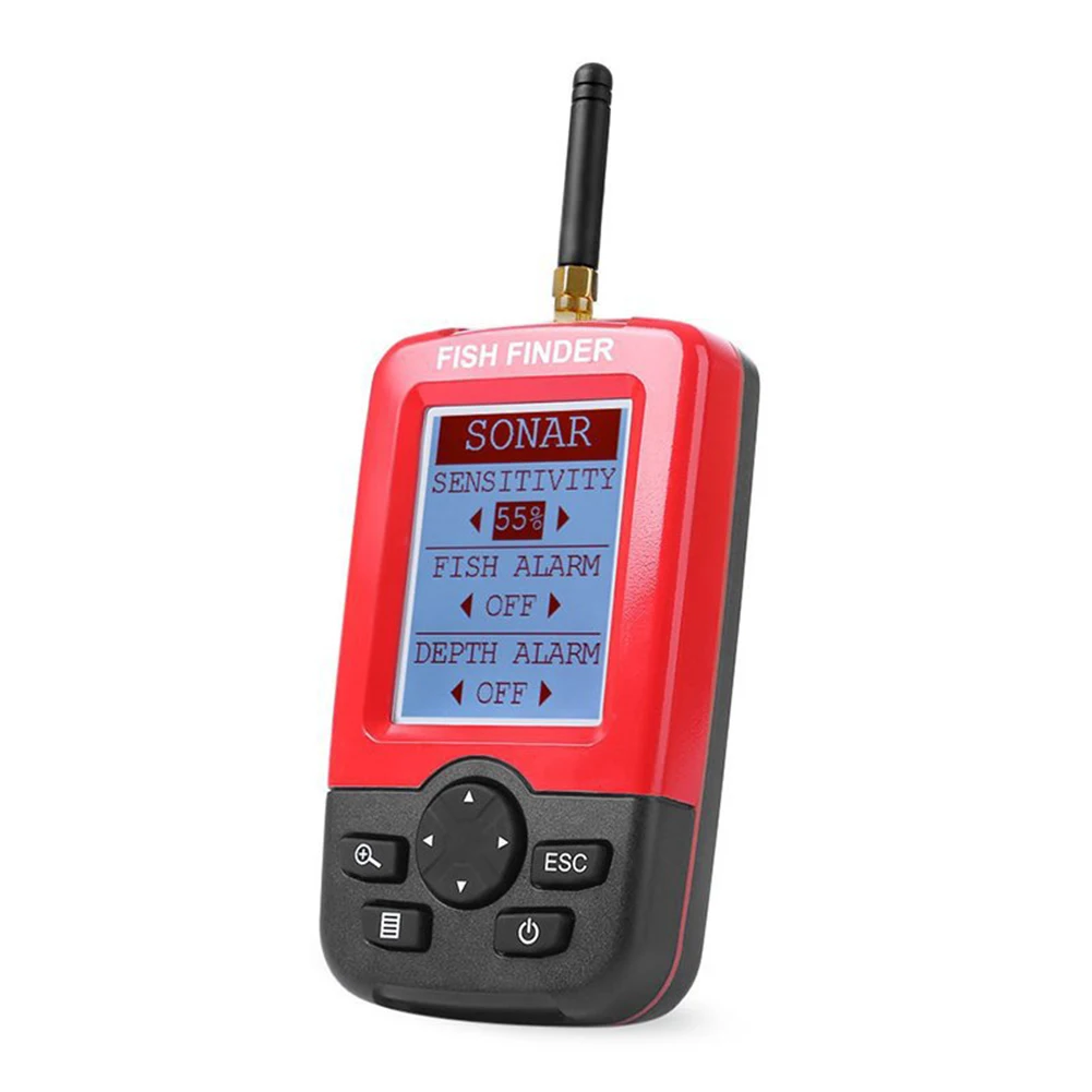 

Alarm Outdoor Powerful Boat Tackle Supplies Sonar Sensor LCD Screen Detector Depth Sea Fish Finder Wireless River Fishing