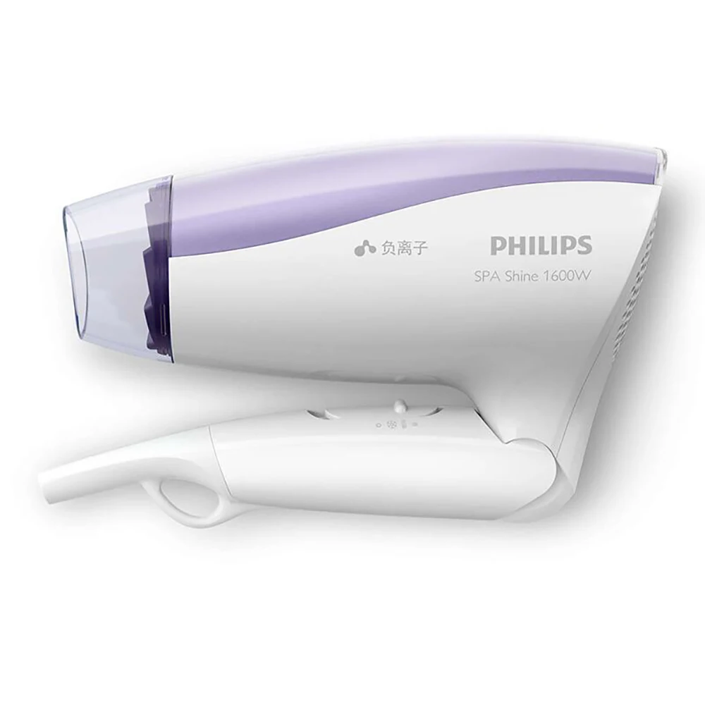 Philips Фен профессиональный BHC113 с 1600 Вт анион воздуха на выходе анти-камни для Спа Уход за волосами поддержка складной для дома