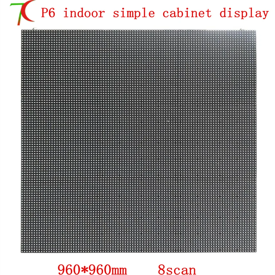 

960*960mm 8scan indoor high refresh P6 HD SMD full color simple equipment cabinet display