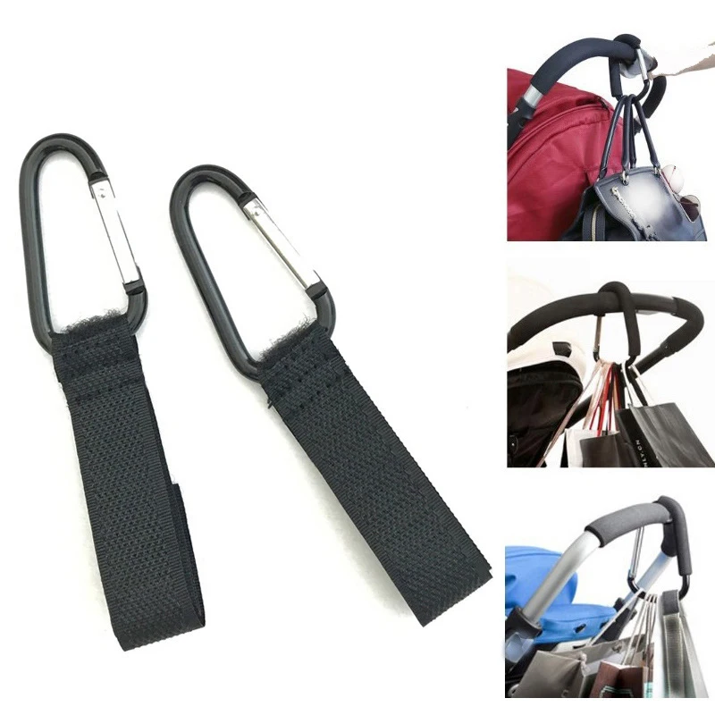

2 Pcs/lot Baby Stroller Accessories Hook Multifunction Baby Stroller Black High Quality Wheelchair Stroller Pram Carriage Hanger