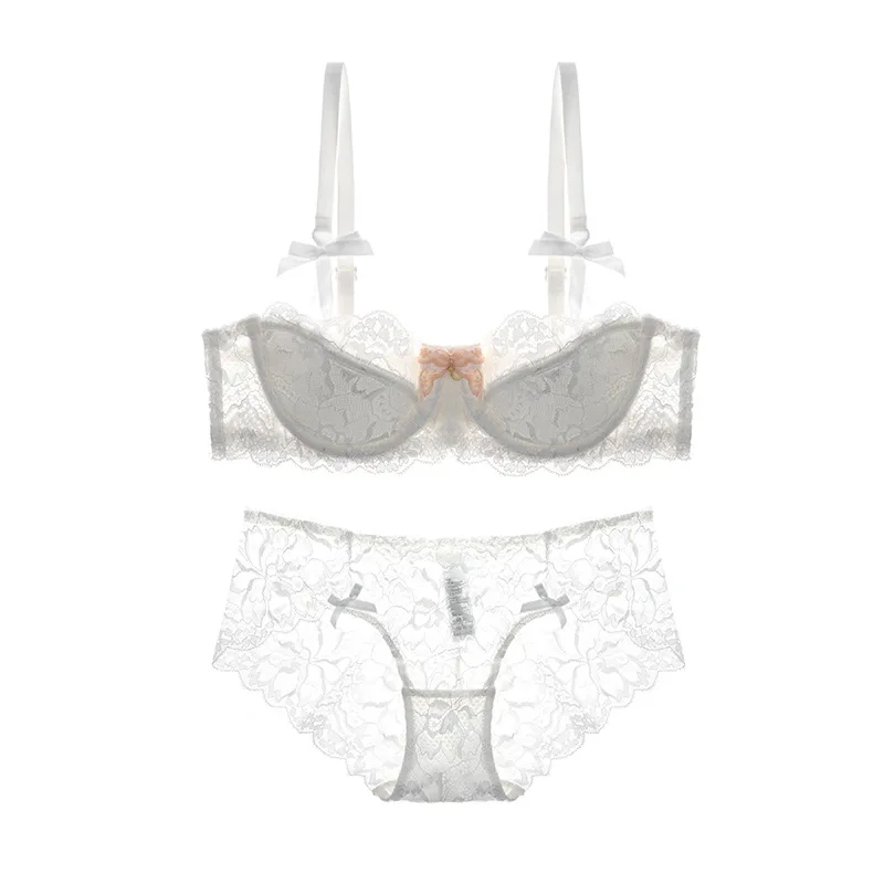 Комплект женского кружевного нижнего белья с чашками пуш ап 4 цвета|bra set|underwear setbras