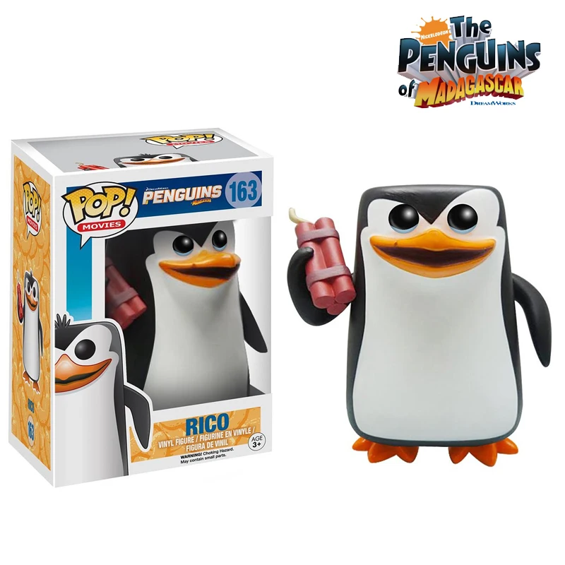 Animated Movie Penguins Of Madagascar Lovely Brinquedo Anime Action Figure  Funko Pop Kids Toys Cartoon Animals Cute Penguin Toy - Action Figures -  AliExpress