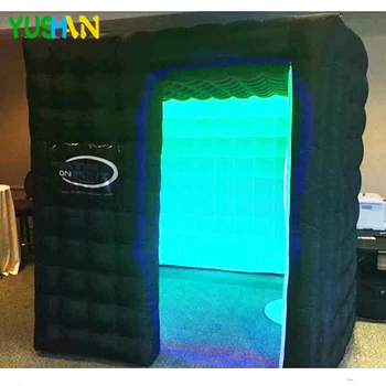 Buy Special Design 3D Inflatable Photo Booth With 16 Colors Led Lights And Inner Air Blower Rental Selfie Booth For Party Wedding