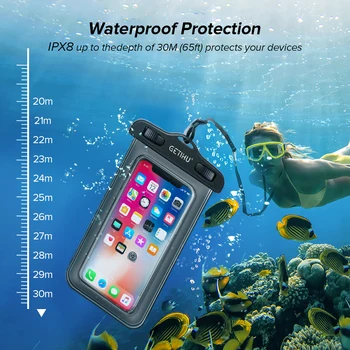 Universal Waterproof iPhone Case + Cover Pouch Bag  For X XS MAX 8 Plus  1