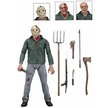 A New Dimension in Terror. a review of Friday the 13th Part 3 Jason Freddy 3D pvc action figure model toy doll 17CM