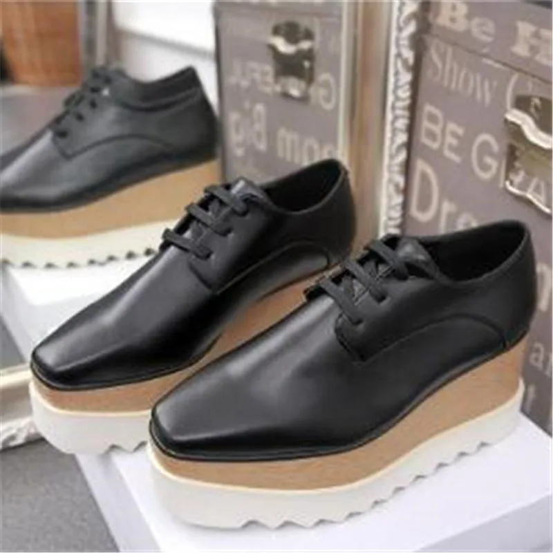 

2019 Flat Platform Sneakers Woman Shoes Casual Zapatos Mujer Thick Bottom Espadrilles Square size 34-41